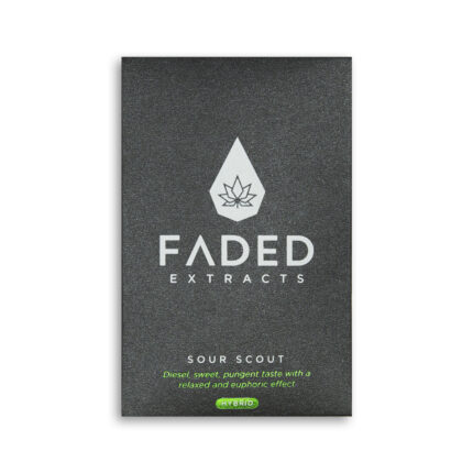 Faded Extracts – Sativa Shatter - Sour Scout - 1g