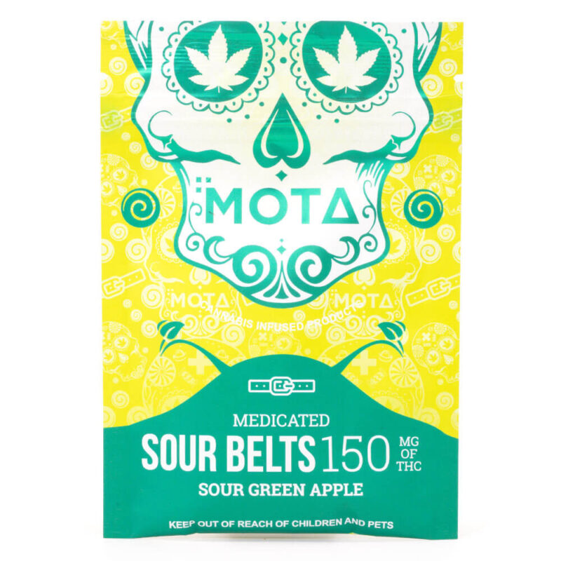 Mota - Sour Belts - Green Apple - 150mg THC