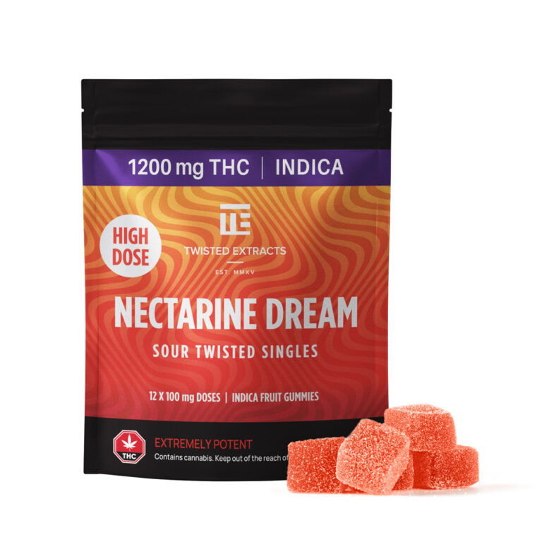 Twisted Extracts - Sour Nectarine Dream Twisted Singles - 1200mg THC - Indica