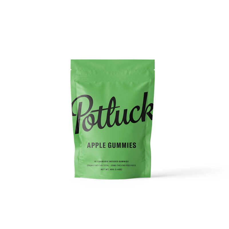 Potluck – Apple THC/CBD Gummies - 200mg