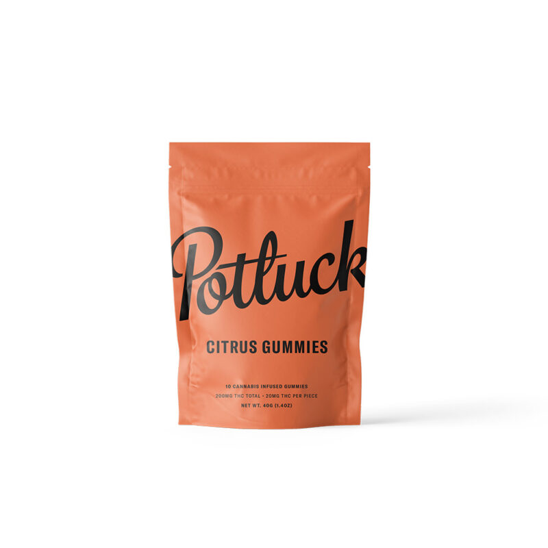 Potluck – Citrus THC Gummies - 200mg