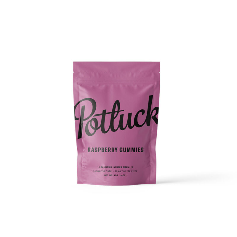 Potluck – Raspberry THC Gummies - 200mg