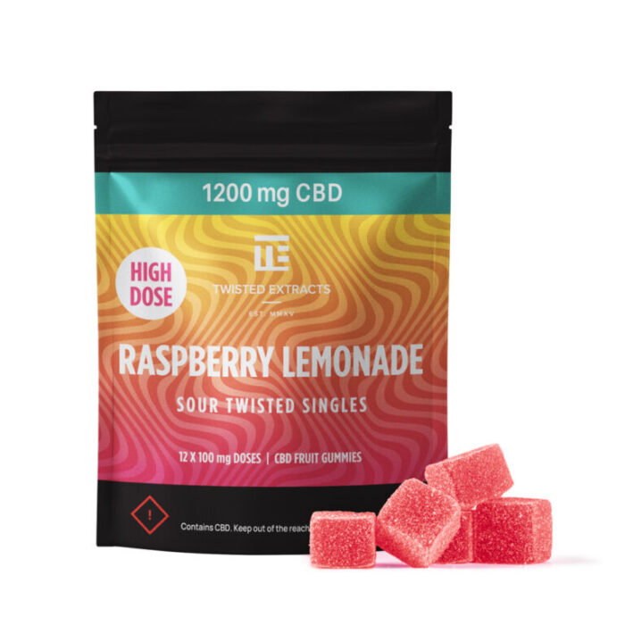 Twisted Extracts - Sour Raspberry Lemonade Twisted Singles - 1200mg CBD