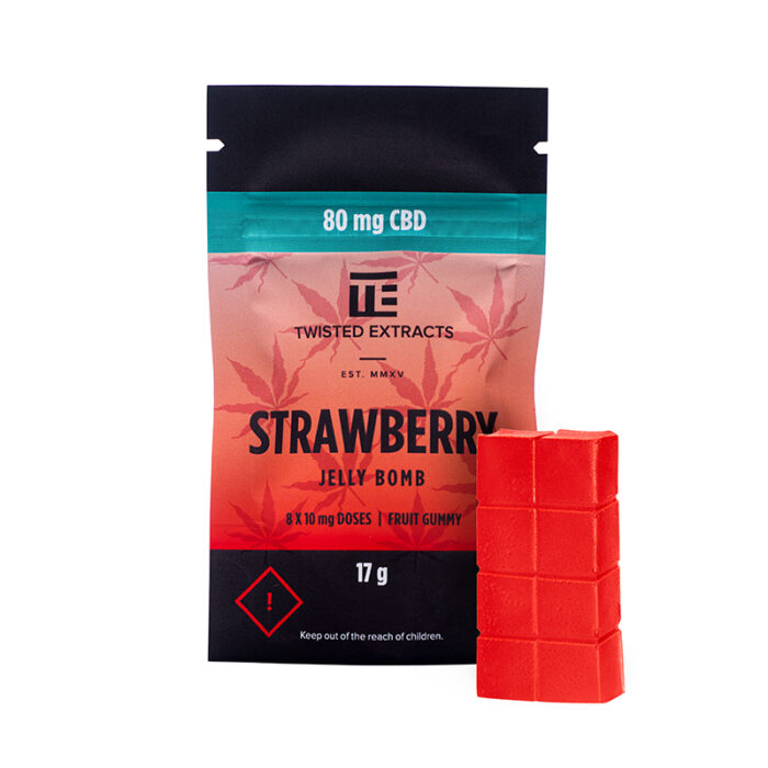 Twisted Extracts - CBD Jelly Bomb 80mg CBD - Strawberry