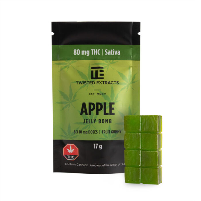 Twisted Extracts - Jelly Bomb 80mg THC Sativa - Apple