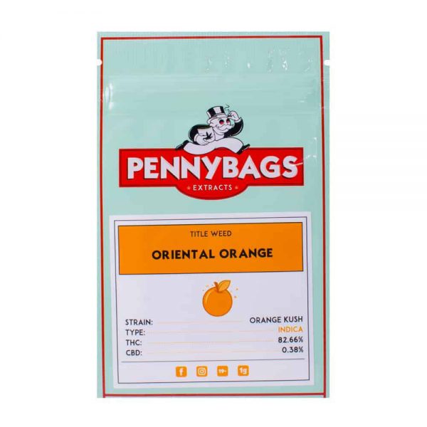 Pennybags Extracts - Oriental Orange - Indica Shatter 1g