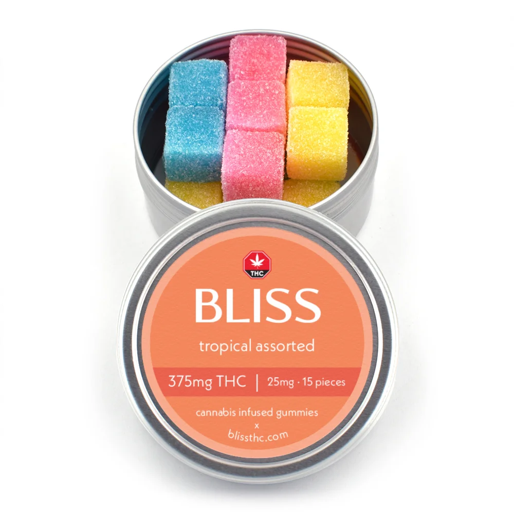 Bliss - Tropical Assorted Gummies - 250mg THC