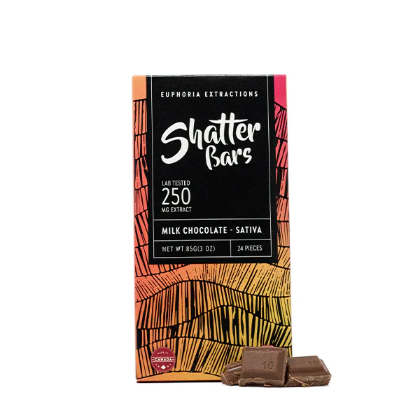 Euphoria Extractions - Sativa Milk Chocolate Shatterbar - 250mg