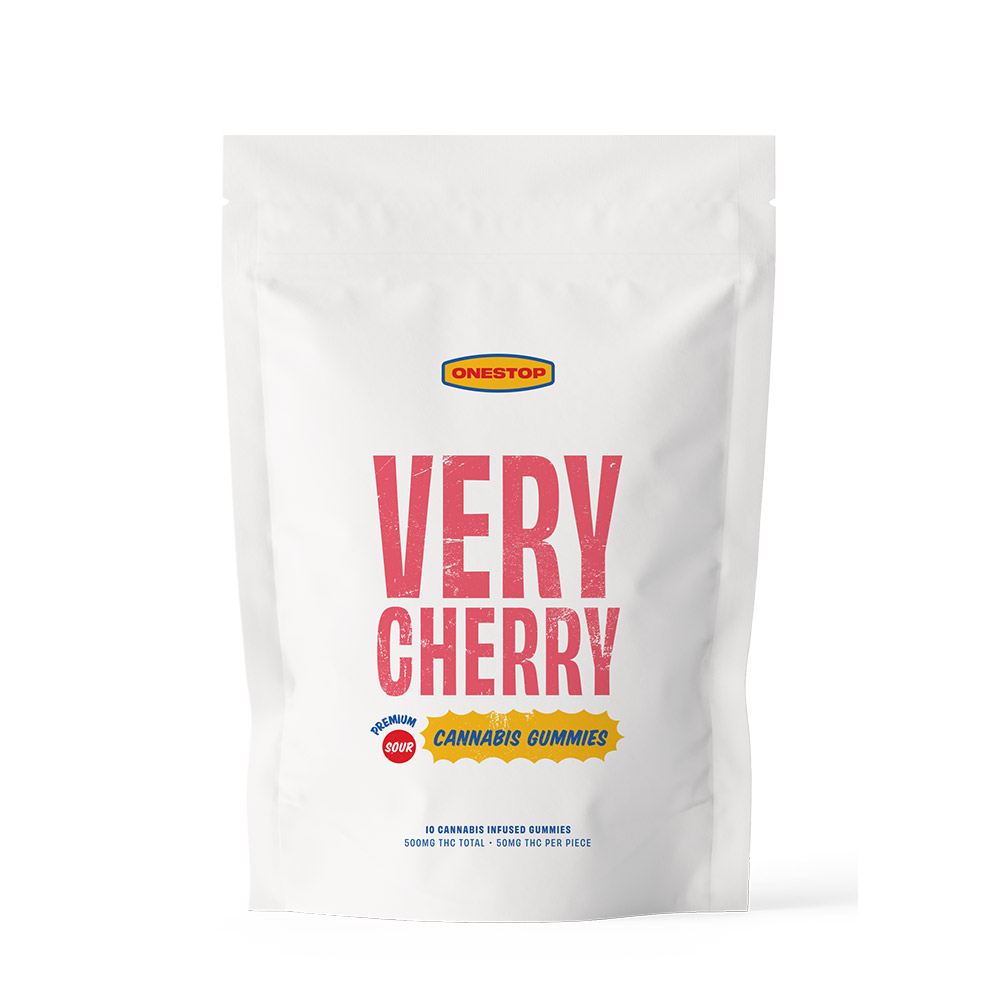 ONESTOP – Sour Very Cherry - THC Gummies - 500mg