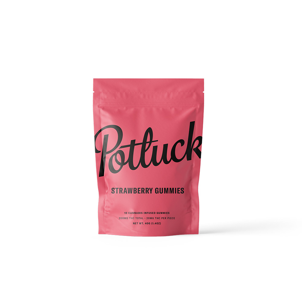 Potluck – Strawberry THC Gummies - 200mg