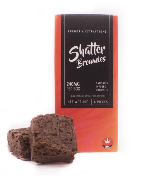 Euphoria Extractions - Shatter Brownies - 240mg THC - Sativa