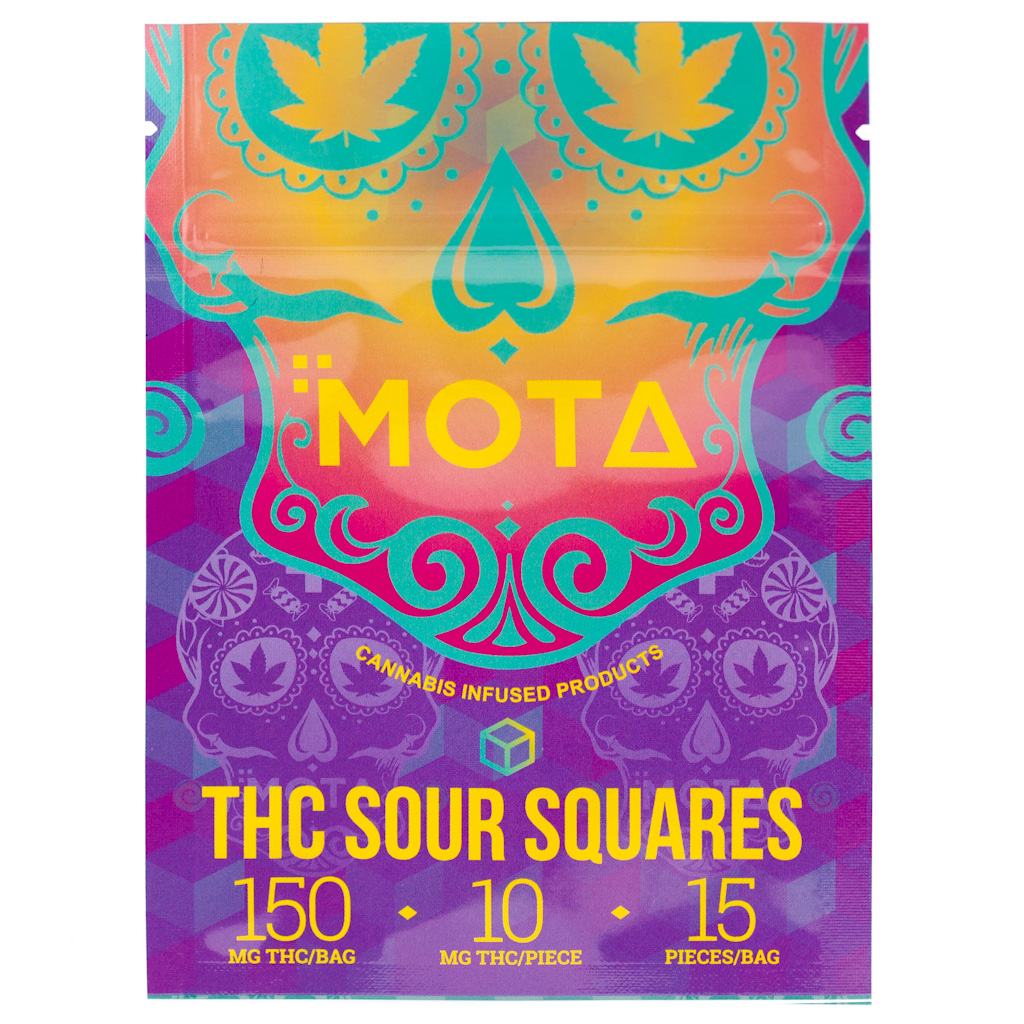 Mota - Sour Squares - 150mg THC